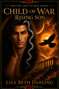 Raven against a backdrop of Olympus and fire