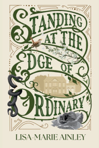 Cream book cover with green text