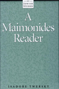 Cover of A Maimonides Reader