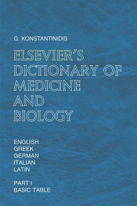 Cover of Elsevier's Dictionary of Medicine and Biology
