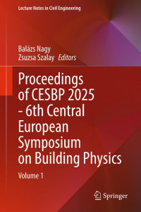 Cover of Proceedings of CESBP 2025 - 6th Central European Symposium on Building Physics