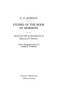 Cover of Studies of the Book of Mormon