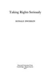 Cover of Taking Rights Seriously