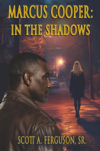 African American police detective watched a blonde woman walk down a dark street