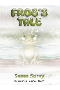 Frog sitting on a log in a bog in the fog, looking skywards towards a strange sound.
