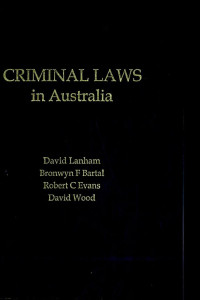Cover of Criminal Laws in Australia
