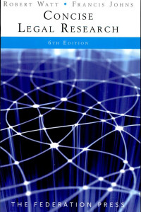 Cover of Concise Legal Research