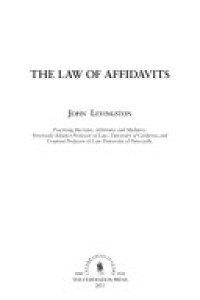 Cover of Law of Affidavits