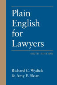 Cover of Plain English for Lawyers