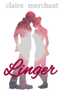Book cover Linger couple silhouette sunset