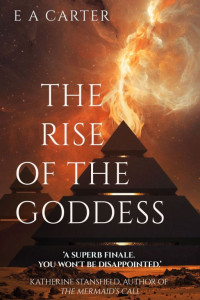 Fantasy-style image of pyramid with a powerful flame erupting from its peak.