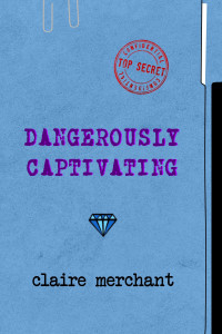 Book cover DC blue folder paper clip top secret diamond