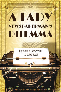 Early 1900s typewriter in center of cover with art deco border