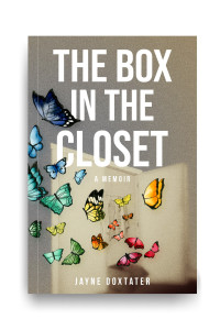 Butterflies coming out of a box in the closet