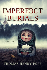 Damaged matryoshka doll emerging from dirt