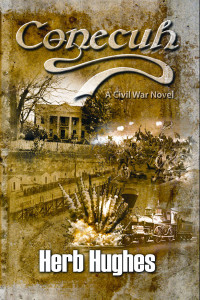 Sepia image of civil war events depicted in the novel
