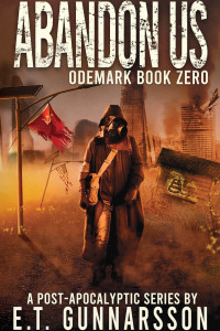 A man standing in front of a burning city. An old Soviet flag and a Gadsden mark are featured in the front.
