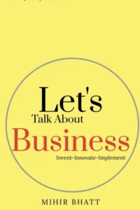 A yellow color cover with a circle, displaying the cycle of business