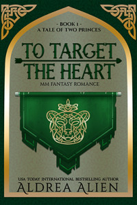Cover of To Target the Heart with a gold celtic bear on a green battleflag.