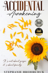 Book cover for An Accidental Awakening shows a sunflower and the book's title.