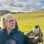 Author with peregrine falcon