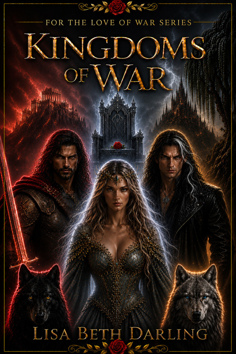 Ares, Alena, and Raven stand before an empty throne