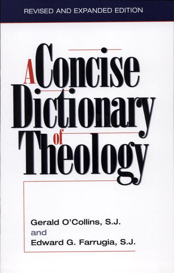 Cover of A Concise Dictionary of Theology