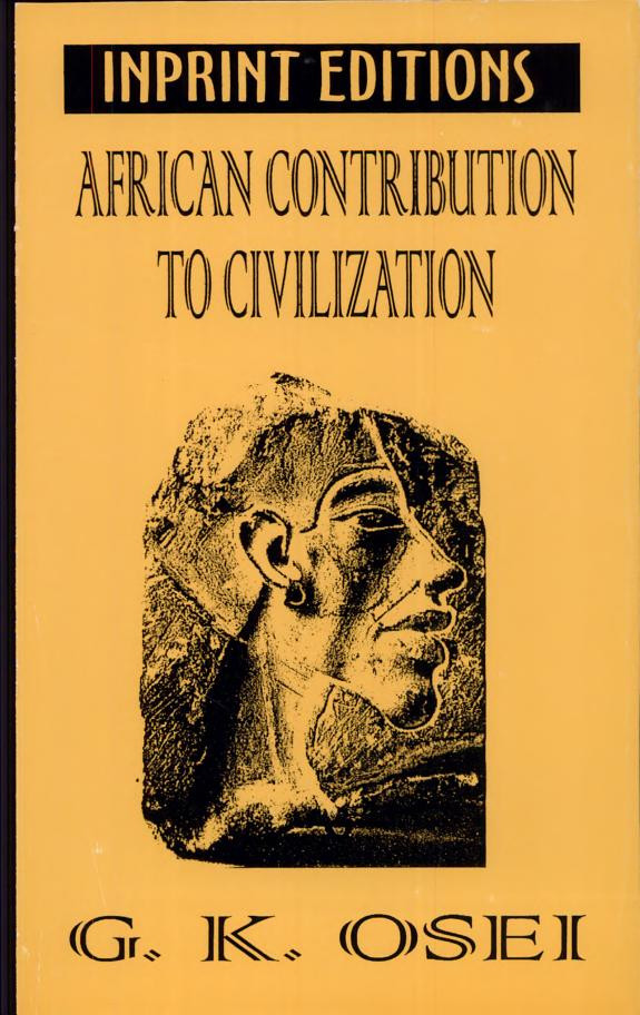 Cover of African Contribution to Civilization