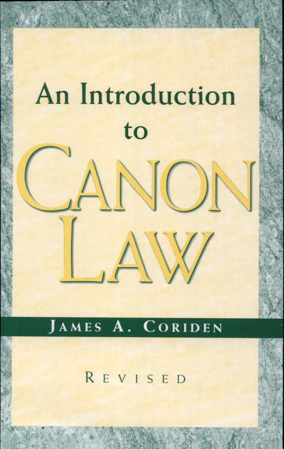 Cover of An Introduction to Canon Law