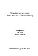 Cover of Citizen Politicians--Canada