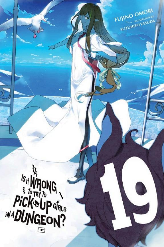 Cover of Is It Wrong to Try to Pick Up Girls in a Dungeon?, Vol. 19 (light novel)