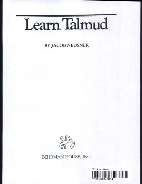 Cover of Learn Talmud