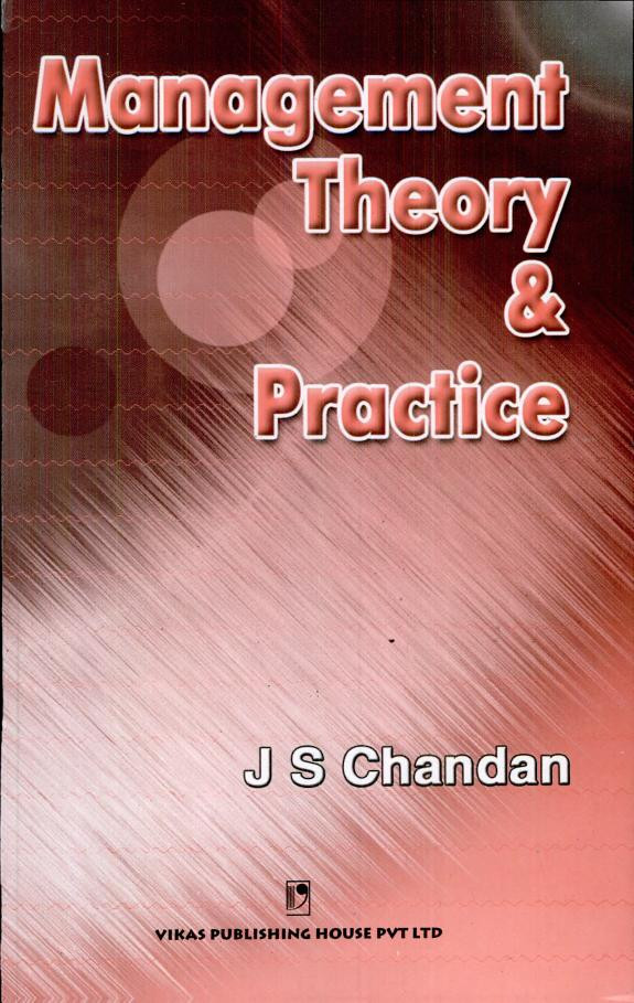 Cover of Management Theory & Practice
