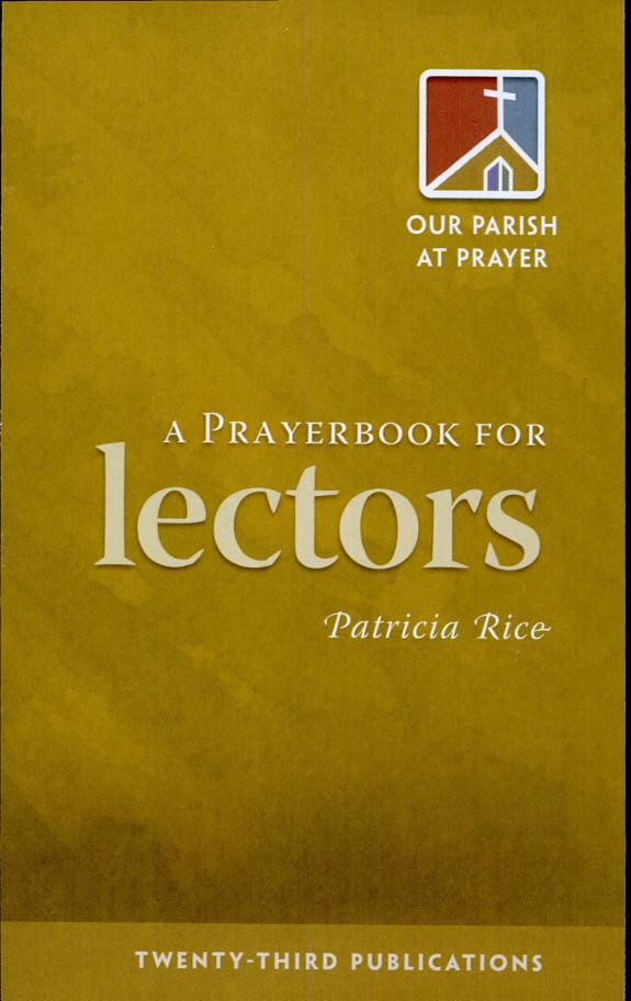 Cover of Prayerbook for Lectors