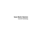 Cover of Some Mantic Daemons