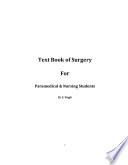 Cover of Textbook of Surgery for Paramedical & Nursing Students(Opeartion Theatre Technician)