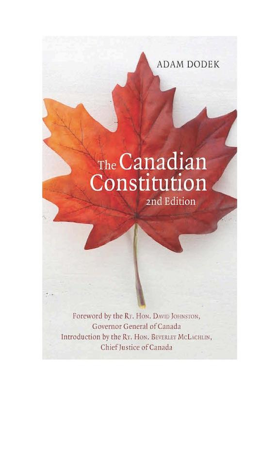 Cover of The Canadian Constitution