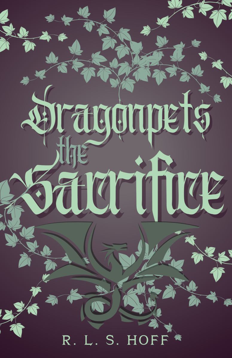 The cover of DragonPets: The Sacrifice by R. L. S. Hoff features trailing ivy and a simple dragon graphic