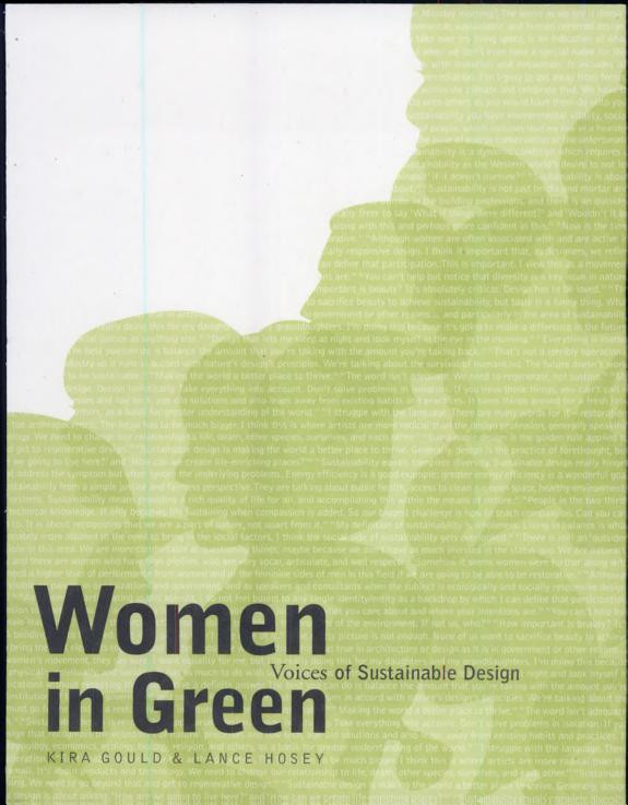 Cover of Women in Green: Voices of Sustainable Design