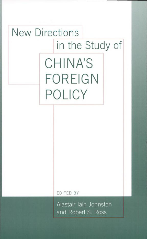 Cover of New Directions in the Study of China's Foreign Policy