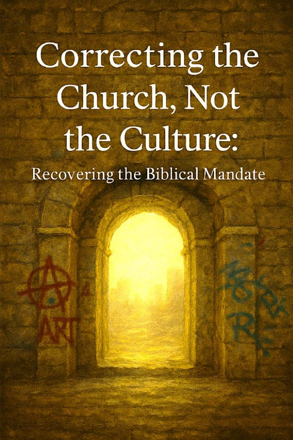 Cover of Correcting the Church Not the Culture: Reclaiming the Church’s True Mission in a Culture of Moral Confusion and Misguided Christian Influence