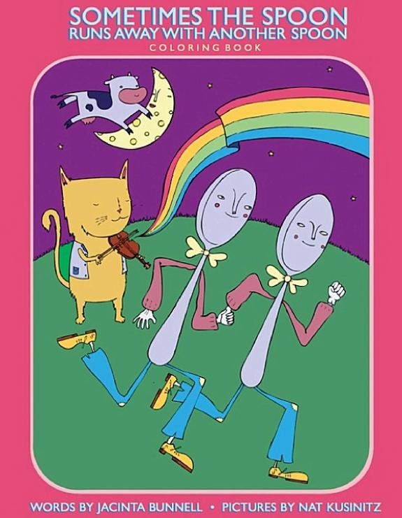 Cover of Sometimes the Spoon Runs Away with Another Spoon Coloring Book