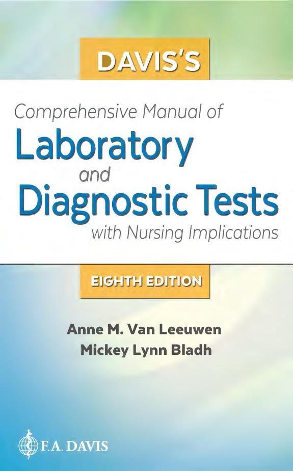 Cover of Davis's Comprehensive Manual of Laboratory and Diagnostic Tests with Nursing Implications
