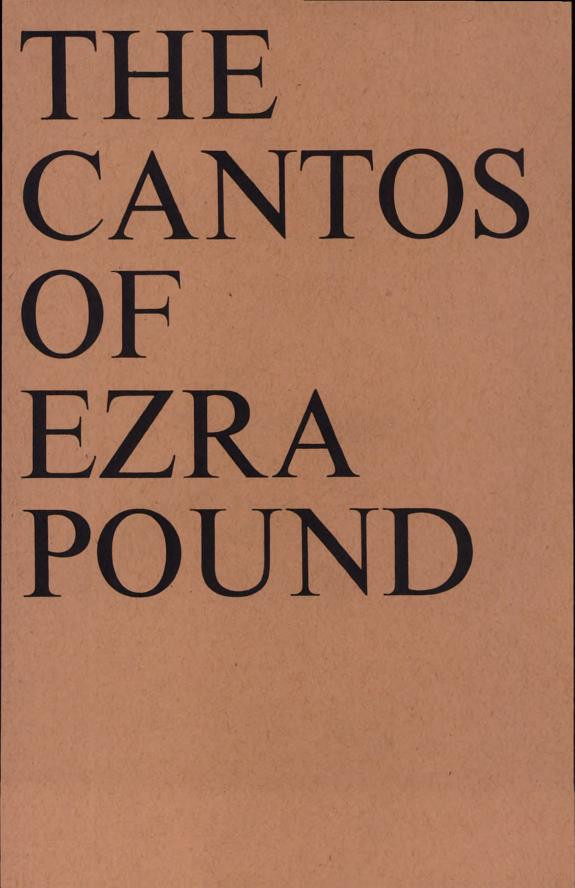 Cover of The Cantos of Ezra Pound