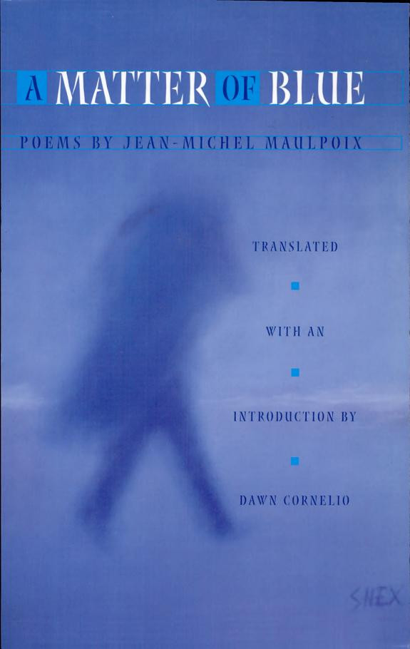 Cover of A Matter of Blue: Poems