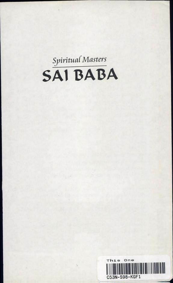 Cover of Spiritual Masters: Sai Baba