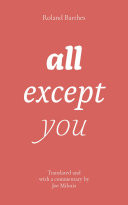 Cover of All Except You