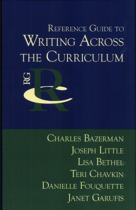 Cover of Reference Guide to Writing Across the Curriculum
