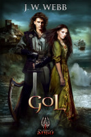 Lovers Lissane and Erun Cade stand on the shore as the Sea God rises.
