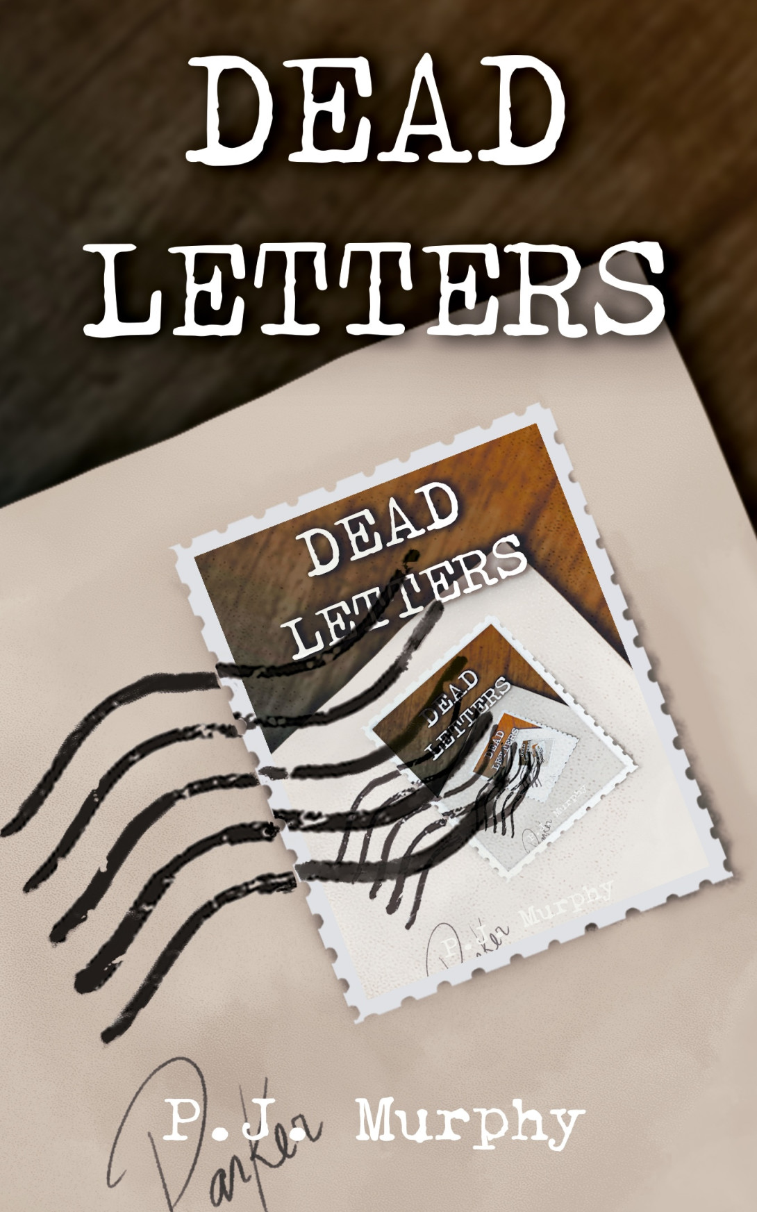 An envelope where the stamp is a cover of this book, creating a hall of mirrors effect.